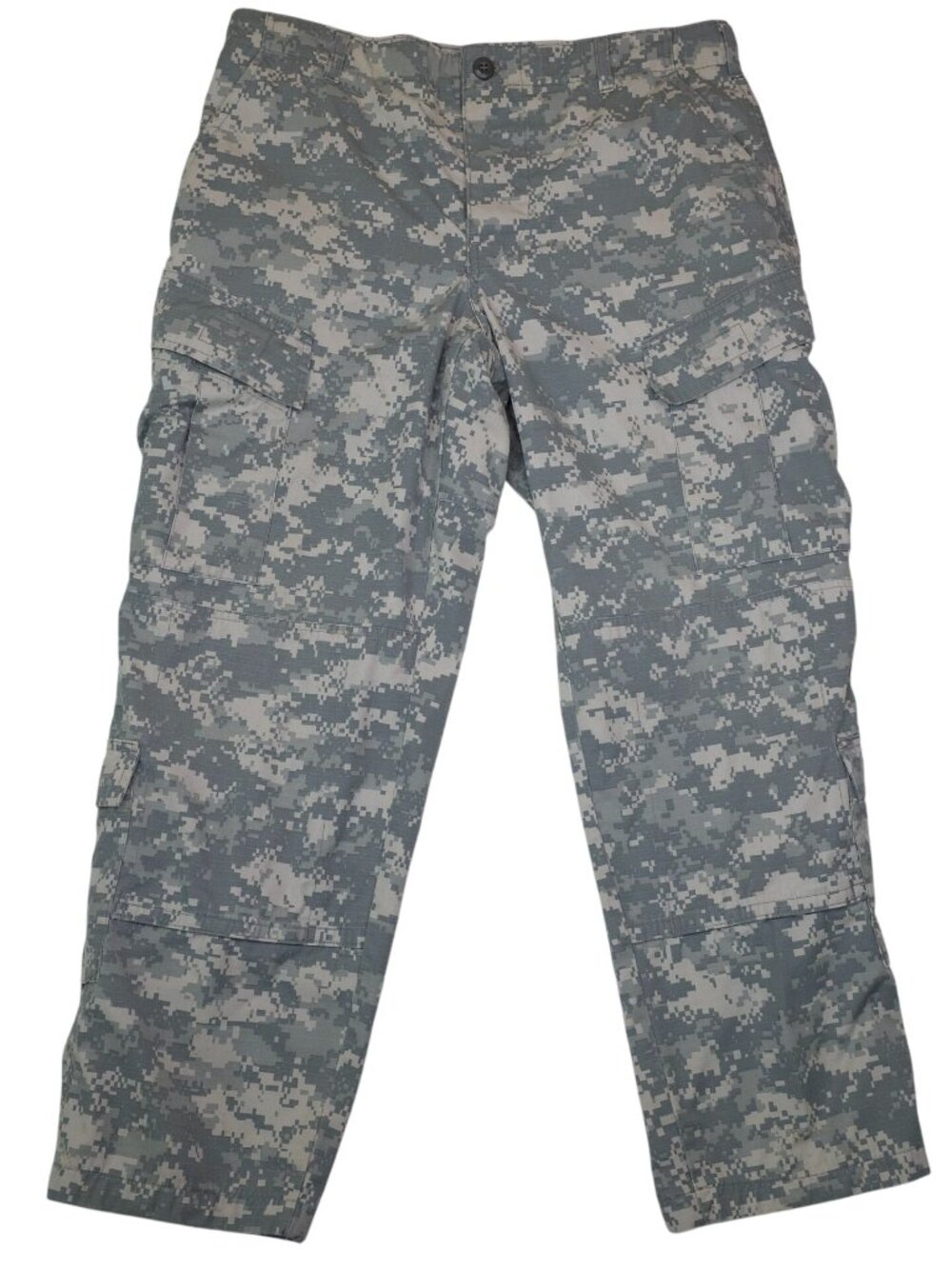 US Military ACU Digital Camo Tactical Pants Medium Short Ripstop Fabric Cargo